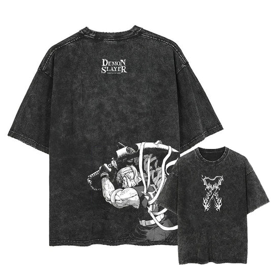 Demon Slayer® T-shirt Oversized Streetwear - DROP Infinity Castle - Uzui Drip