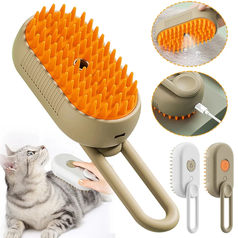 SteamPaws™ – 3-in-1 Steam Pet Brush