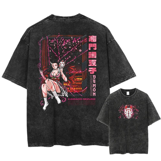 Demon Slayer® T-shirt Oversized Streetwear - DROP Infinity Castle - Kekkijutsu